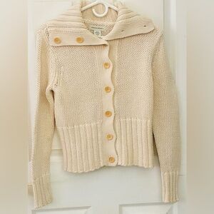 Banana Republic Cream Knit Cardigan
